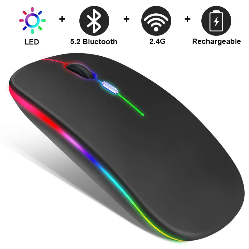 Skanto | Eindhoven Trådløs LED Mus | Oppladbar Bluetooth mus