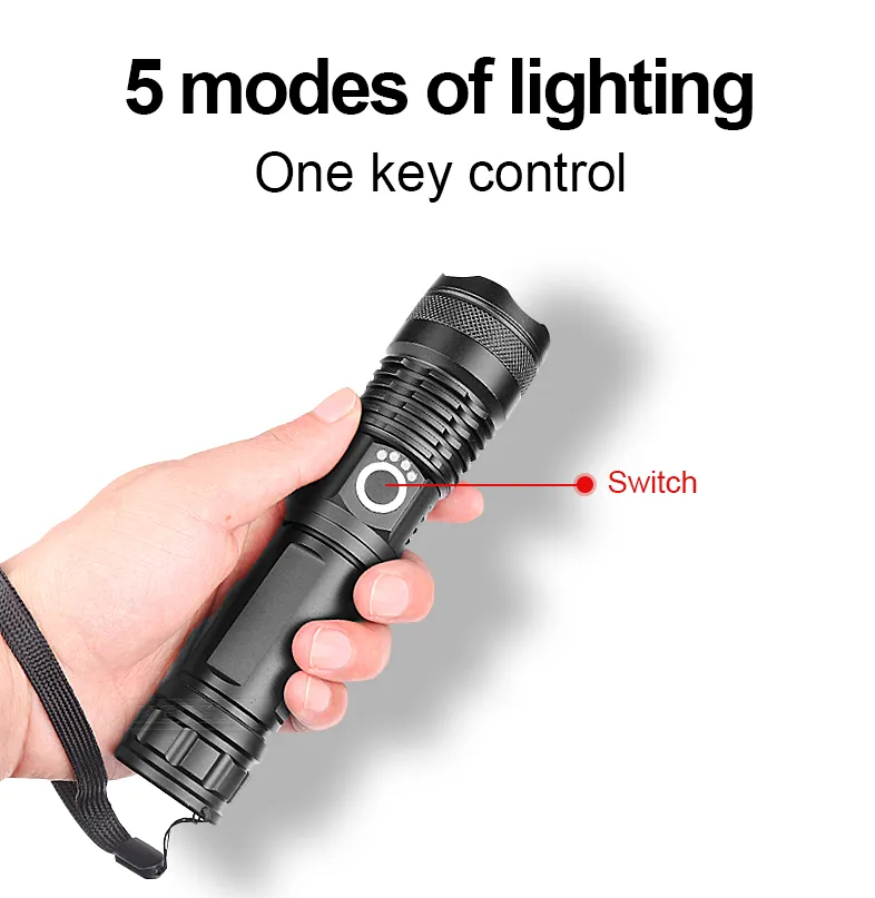Oppladbar LED-lommelykt for Adventure Skanto