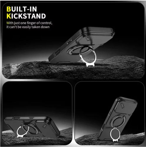 Skanto | Slitesterk sjokkproof deksel med magnetisk ringholder for iPhone 17