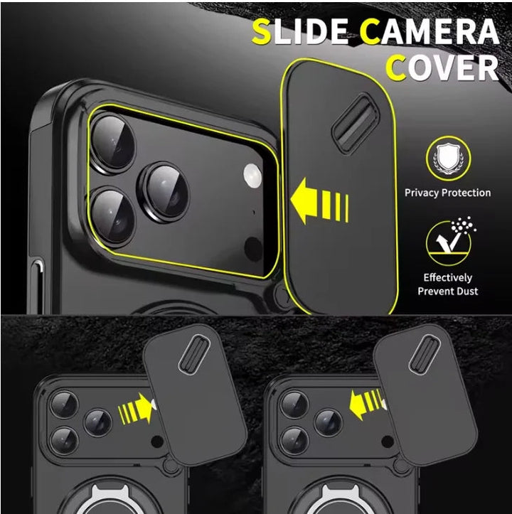 Skanto | Robust magnetisk beskyttelsesdeksel med stativ for iPhone 17-serien