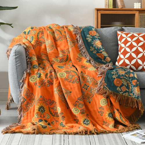 Skanto | Reversibel teppe i Marigold design for koselig varme