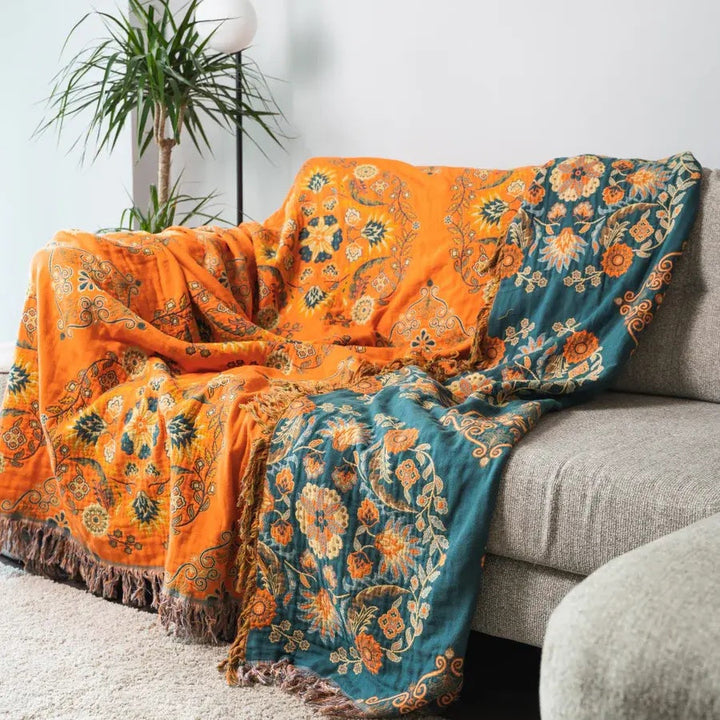 Skanto | Reversibel teppe i Marigold design for koselig varme