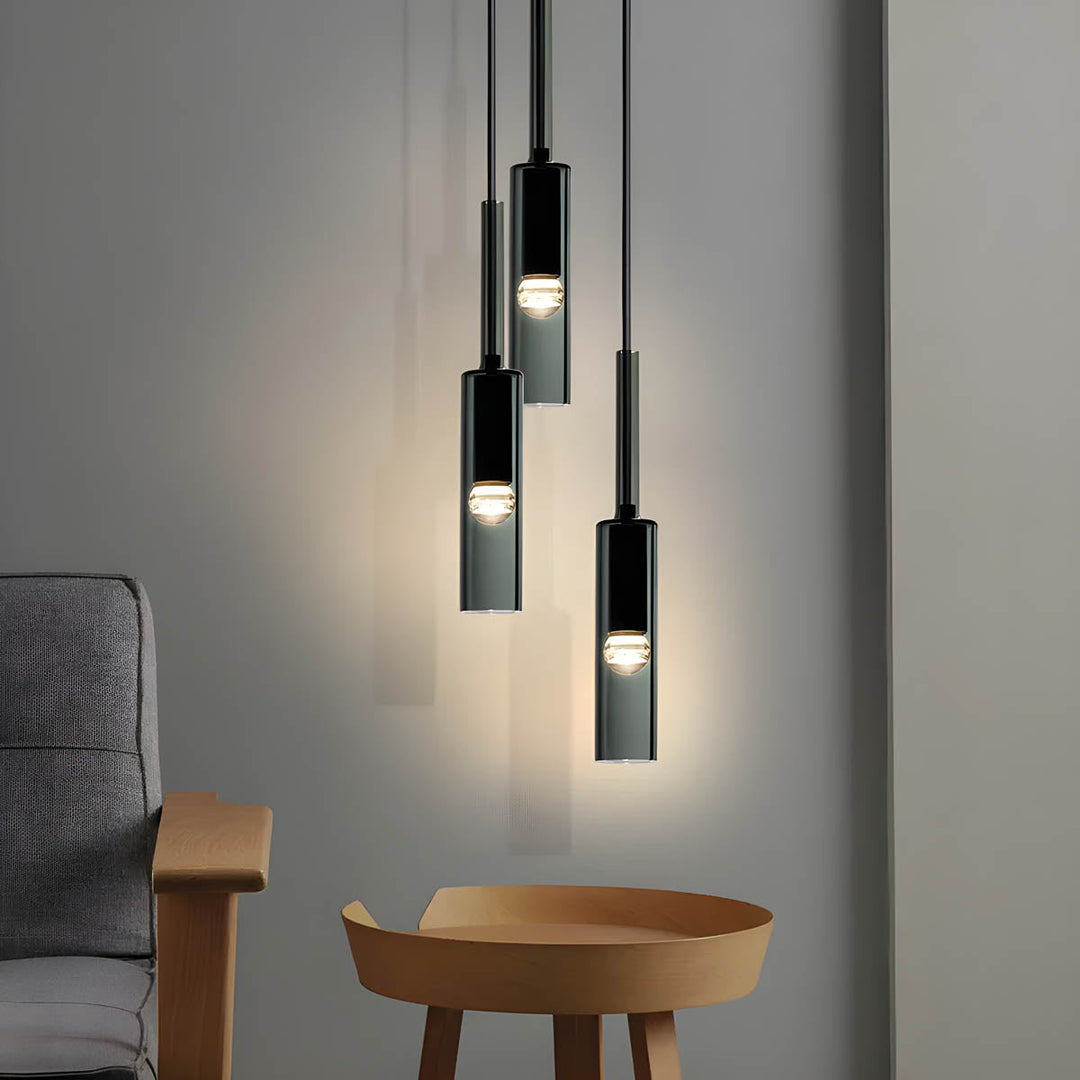 Pendellampe i røkt glass – Elegant design med glitrende lyseffekter | Perfekt for stuen
