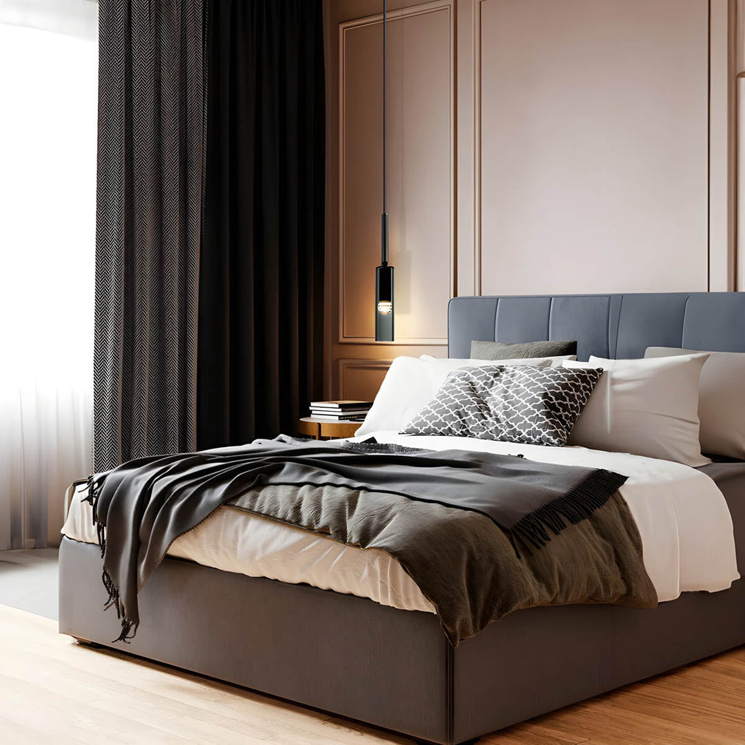 Pendellampe i røkt glass – Elegant design med glitrende lyseffekter | Perfekt for stuen