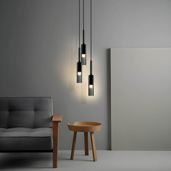 Pendellampe i røkt glass – Elegant design med glitrende lyseffekter | Perfekt for stuen
