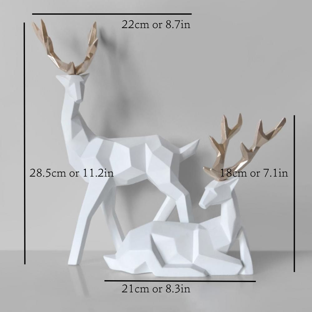 Skanto | Geometrisk Hjorte Statuett