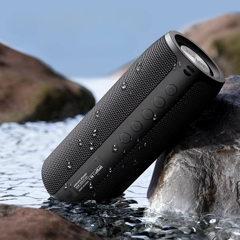 Skanto | Kraftig Mini Bluetooth Høyttaler - Kompakt 360° Trådløs Vanntett Høyttaler
