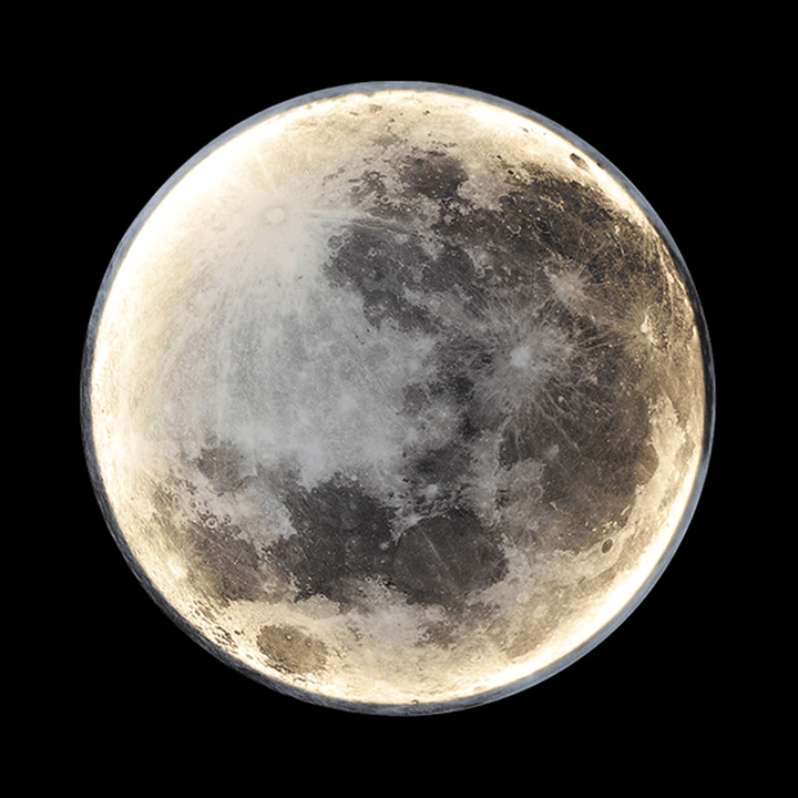 Moon Lamp | Atmosfærisk Veggbelysning | Behagelig Nattlys | Skanto