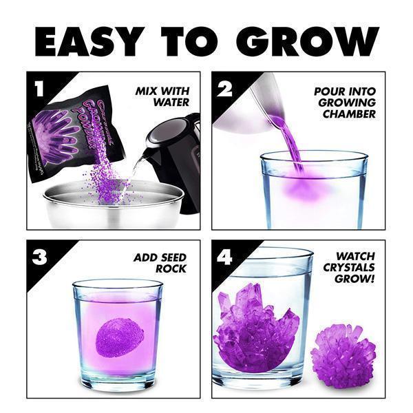 Magic Crystal Growing Jar Kit (Ulike farger og meldinger) | Skanto