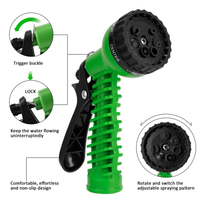 Magic Hose Flex Hageslange / Vannslange - grønn eller blå - ulike lengder - | Skanto
