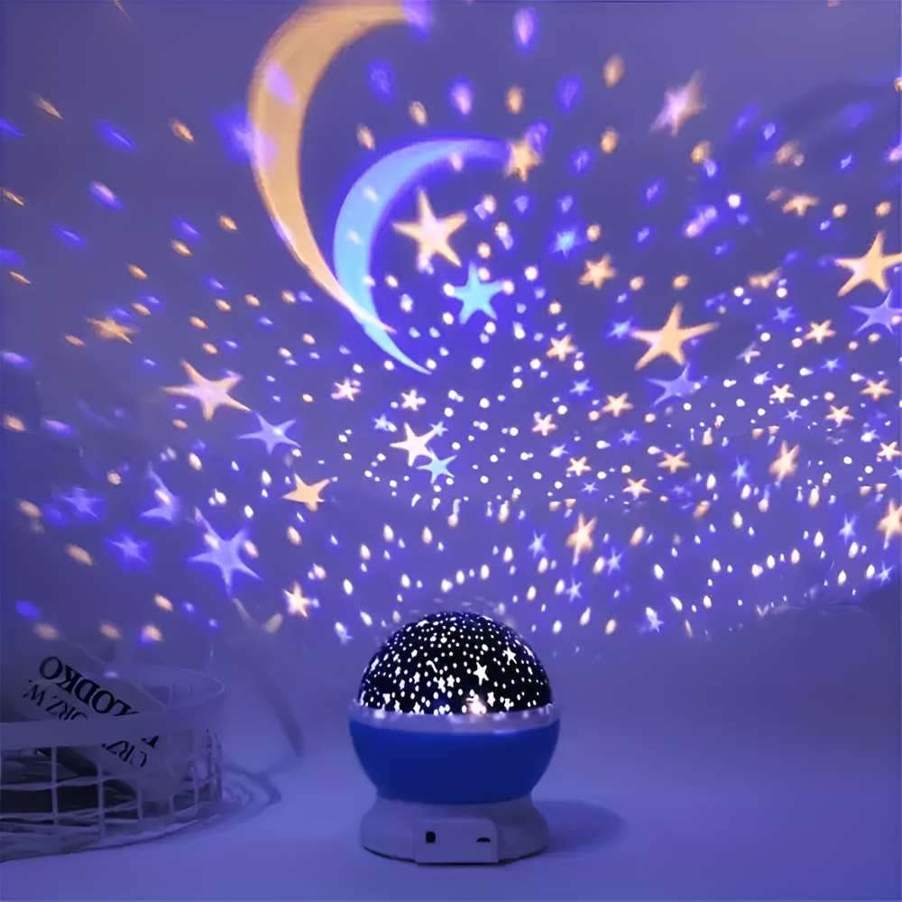 Skanto | Stjerneprosjektor Nattlampe med roterbart himmeldesign