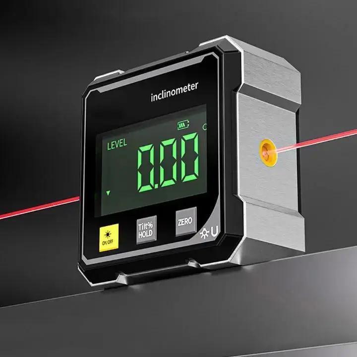 Precision Vinkelmåler AnglePro – Magnetisk Digital Laser Nivå | Skanto