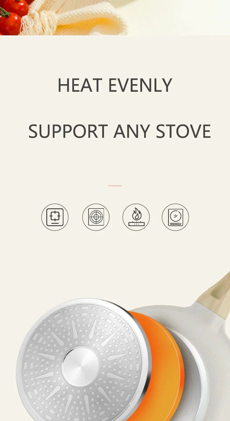 Maifan Non-Stick Stekepanne Kjele Lokket Bolift