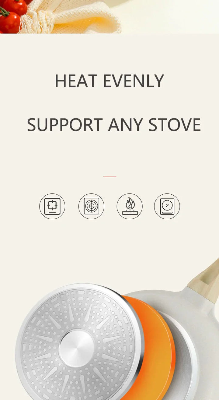 Maifan Non-Stick Stekepanne Kjele Lokket Bolift