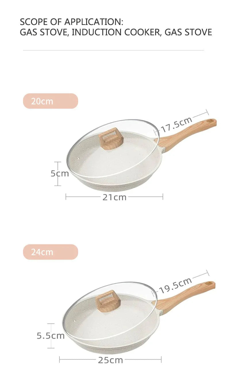 Maifan Non-Stick Stekepanne Kjele Lokket Bolift