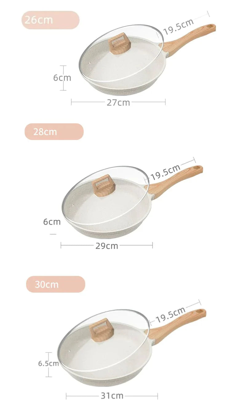 Maifan Non-Stick Stekepanne Kjele Lokket Bolift