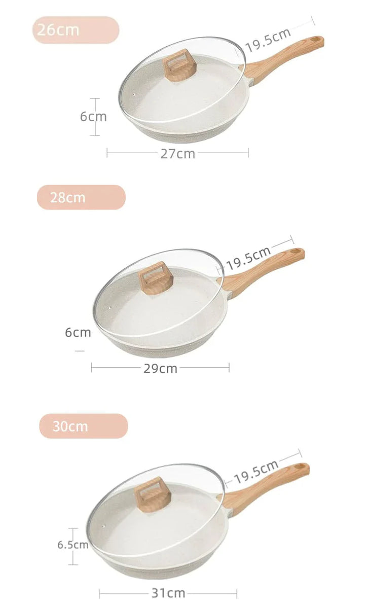 Maifan Non-Stick Stekepanne Kjele Lokket Bolift