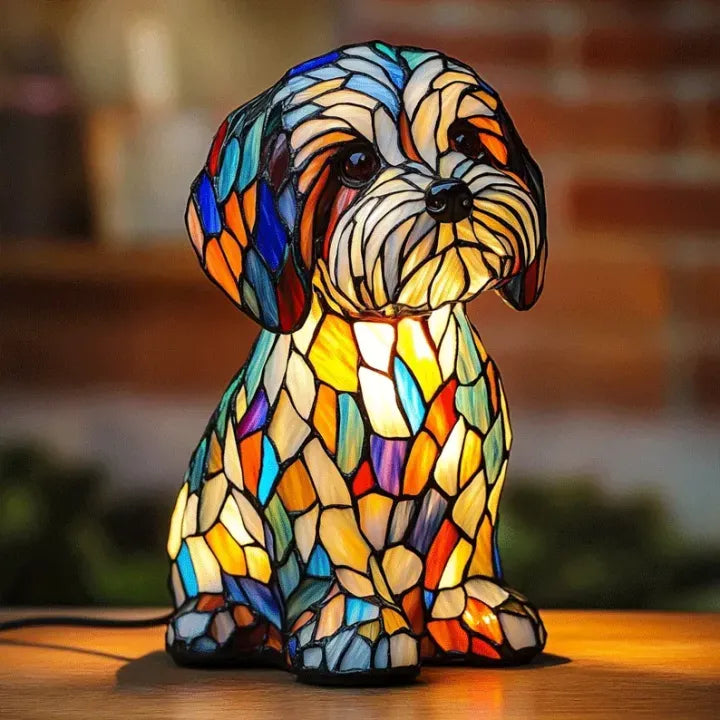 Skanto | Lumidog Håndlaget Lysende Hund Lampe – Ambient Belysning og Gave