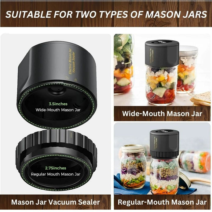 Skanto | Electric Mason Jar Vacuum Sealer med LED-display