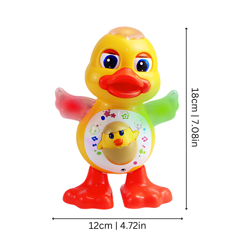 Leken LED-lampe med dansende andebolle