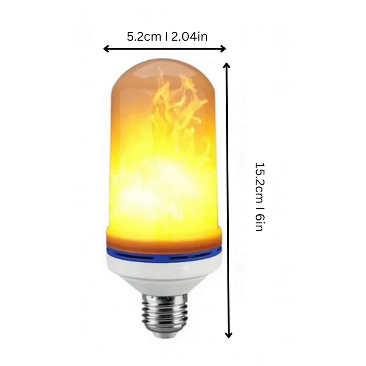 Skanto | FlameGlow LED Lampe – Flammende Effekt for en Varm og Koselig Atmosfære
