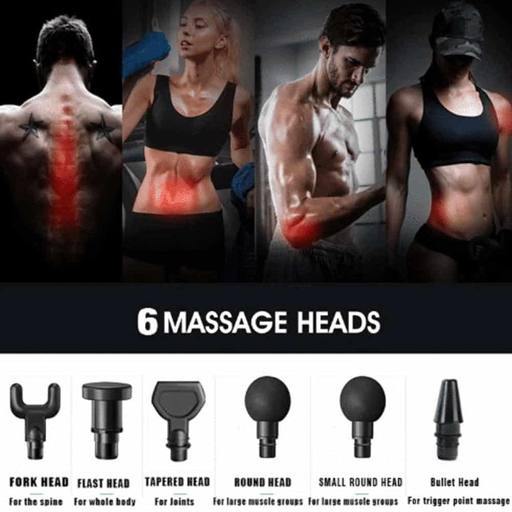 Massage Gun Pro+ mot Muskelverk - med 30 hastighetsnivåer | Skanto