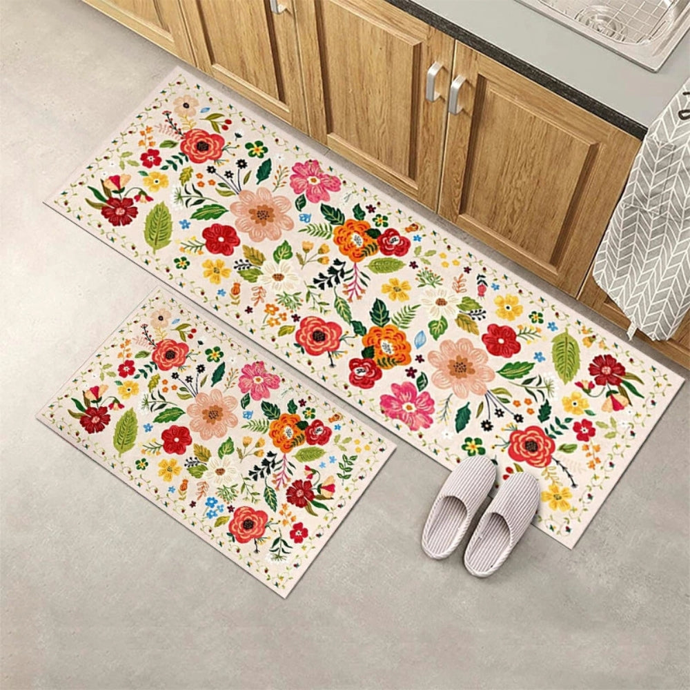 Skanto | Meadow Boho Floral Kjøkkenteppesett