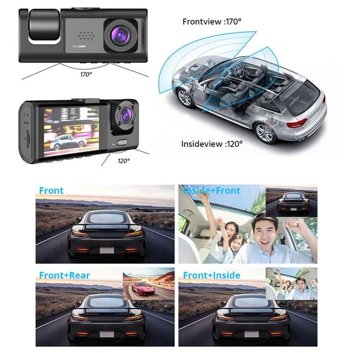 Dashcam med nattsyn og IR-teknologi Skanto
