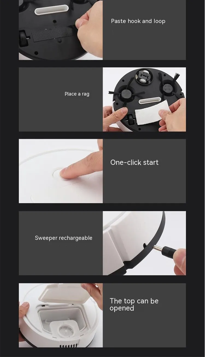 Zelara mini-robotstøvsuger | Intelligent alt-i-ett-maskin | Skanto