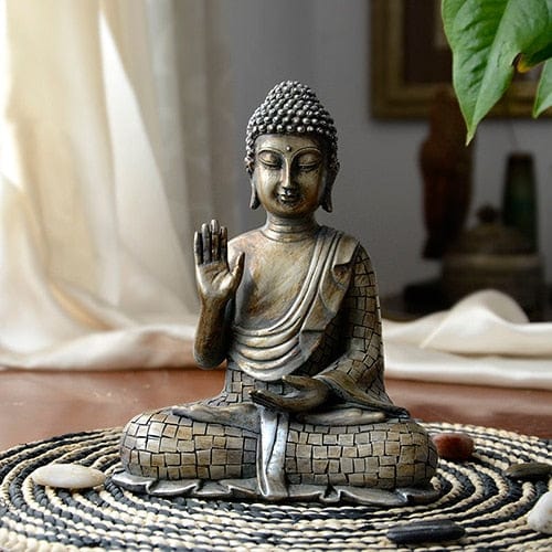 Mediterende Buddha Statue Skanto