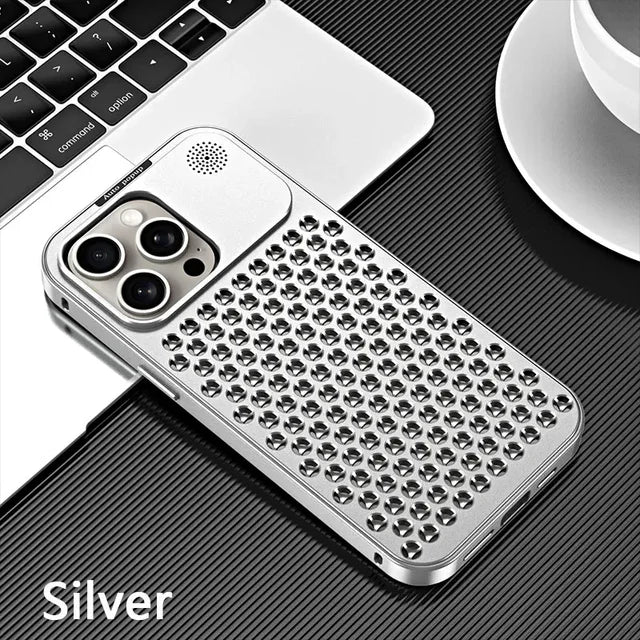Skanto | Pustende Parfyme Aluminiumlegering Varmeavledning Telefondeksel For iPhone 12 13 14 15 Pro Max Plus Avtakbart Deksel