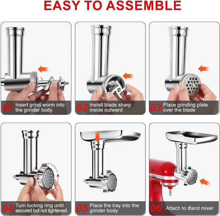 GRINDLIVA Kjøttkvern Tilbehør for KitchenAid | Skanto