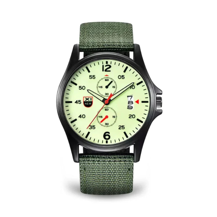 Skanto | Militær Quartz Klokke – Lett Taktisk Nylon Rem Klokke for Menn