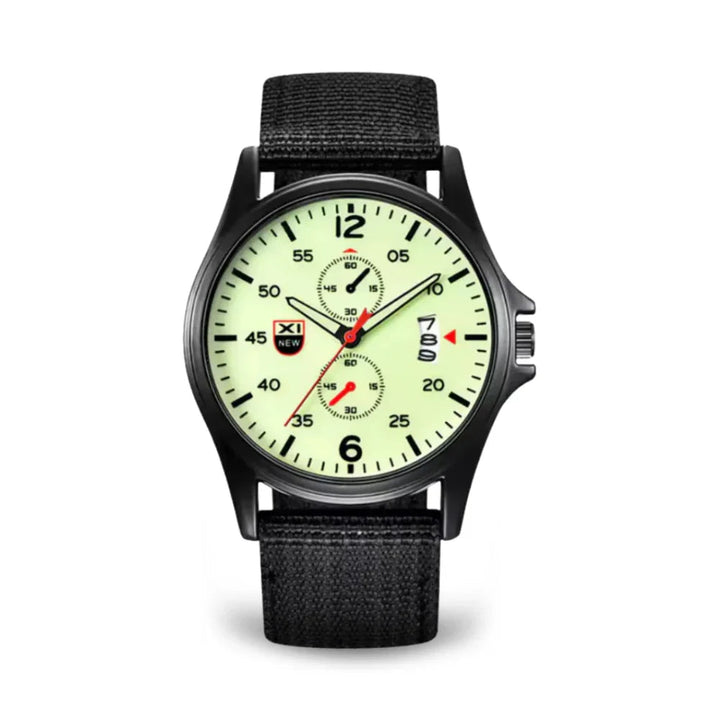 Skanto | Militær Quartz Klokke – Lett Taktisk Nylon Rem Klokke for Menn