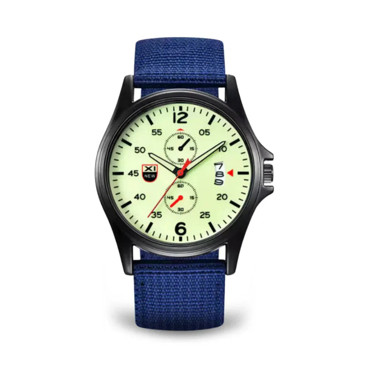 Skanto | Militær Quartz Klokke – Lett Taktisk Nylon Rem Klokke for Menn