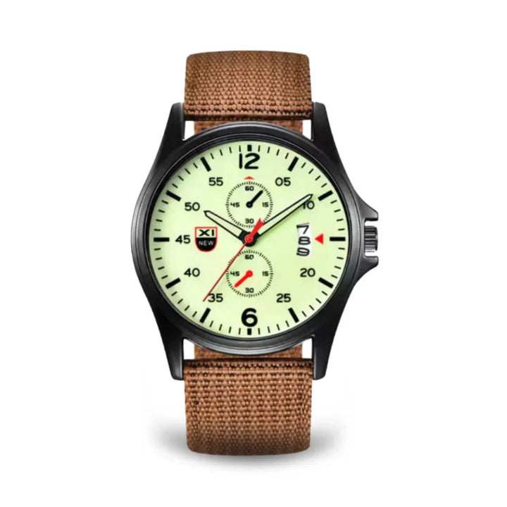 Skanto | Militær Quartz Klokke – Lett Taktisk Nylon Rem Klokke for Menn