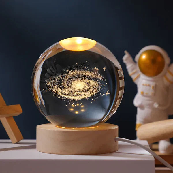 Skanto | SolarSphere – Krystall Solsystem med LED-belysning | Utdannings- og dekorasjonsgave