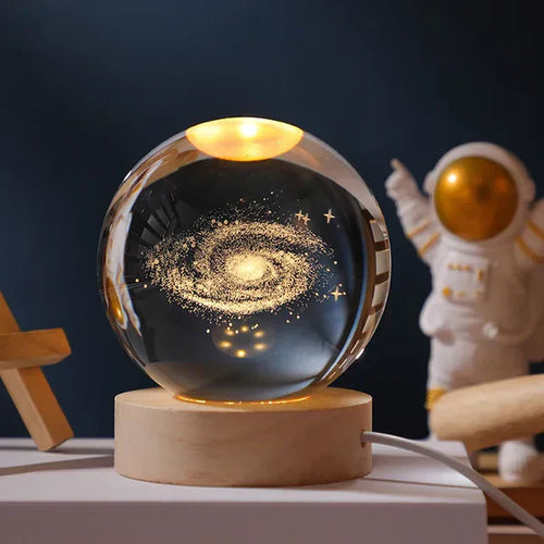Skanto | SolarSphere – Krystall Solsystem med LED-belysning | Utdannings- og dekorasjonsgave