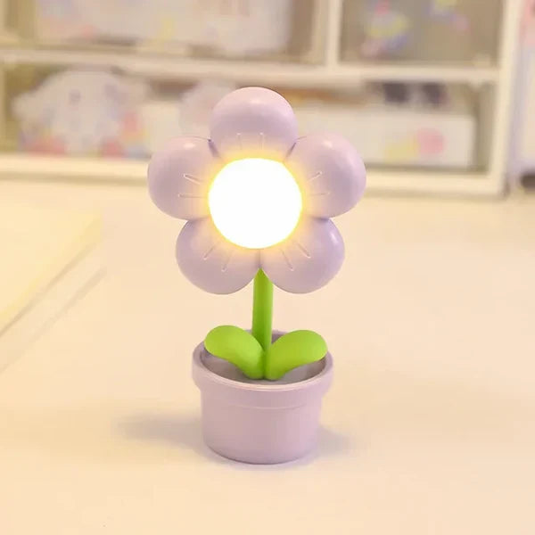 Liten Blomster Beroligende Bordlampe - BlossomGlow | Skanto