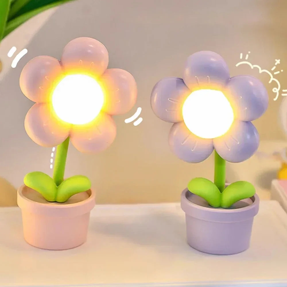 Liten Blomst Beroligende Bordlampe - BlossomGlow | Skanto