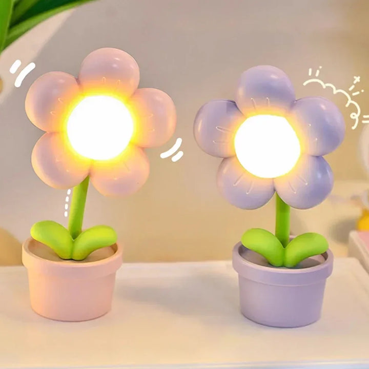 Liten Blomst Beroligende Bordlampe - BlossomGlow | Skanto