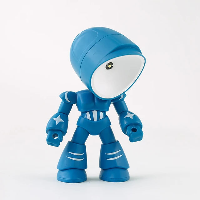Søt Robot Bordlampe – Kreativ LED Lys for Barns Rom og Skrivebord | Skanto