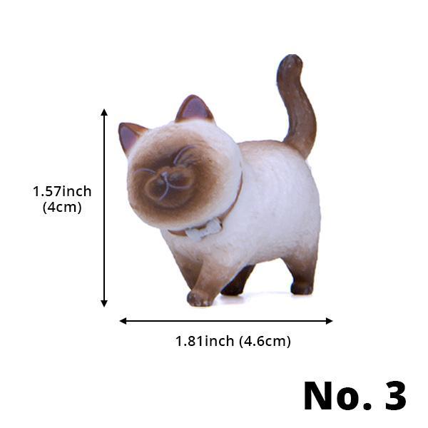 Mini Spaserende Katt Figurer | Skanto