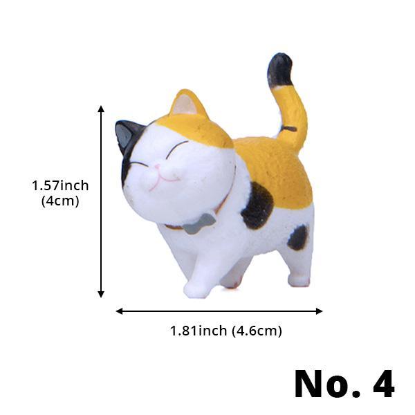 Mini Spaserende Katt Figurer | Skanto