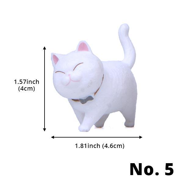 Mini Spaserende Katt Figurer | Skanto