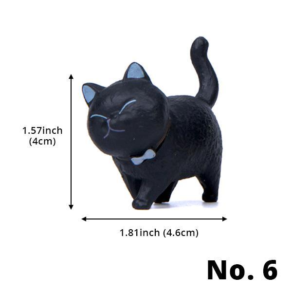Mini Spaserende Katt Figurer | Skanto