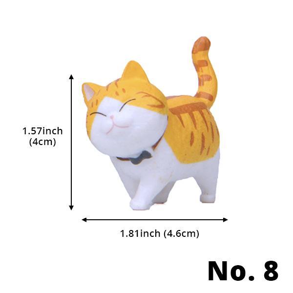 Mini Spaserende Katt Figurer | Skanto