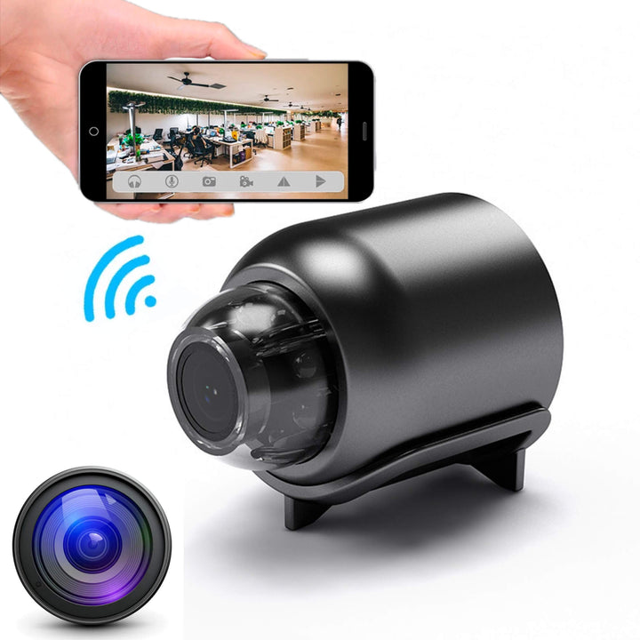 Skanto | Vanntett HD Mini Kamera Med Nattmodus og Vidvinkelobjektiv IP WiFi 1080P HD 160° Vidvinkel