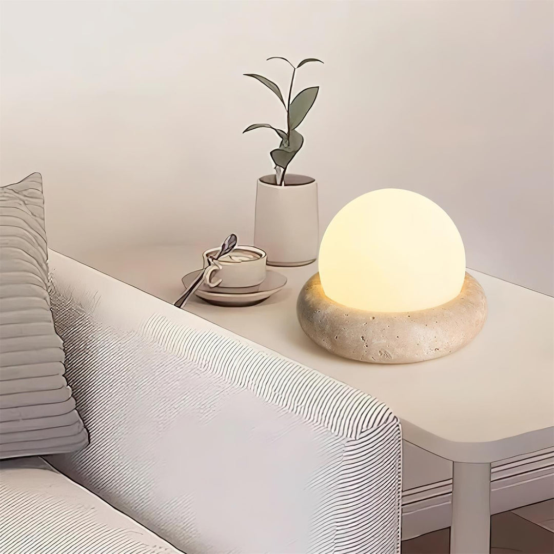 Skanto | Travertin Bordlampe