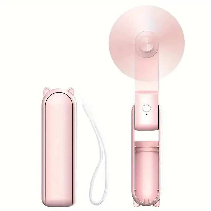 Skanto | Oppladbar USB-vifte med powerbank-funksjon og sammenleggbart håndtak